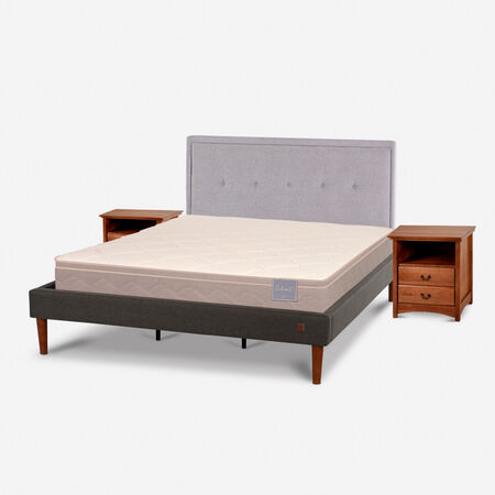 Cama Europea Curve King Rilassati + Set Ganges