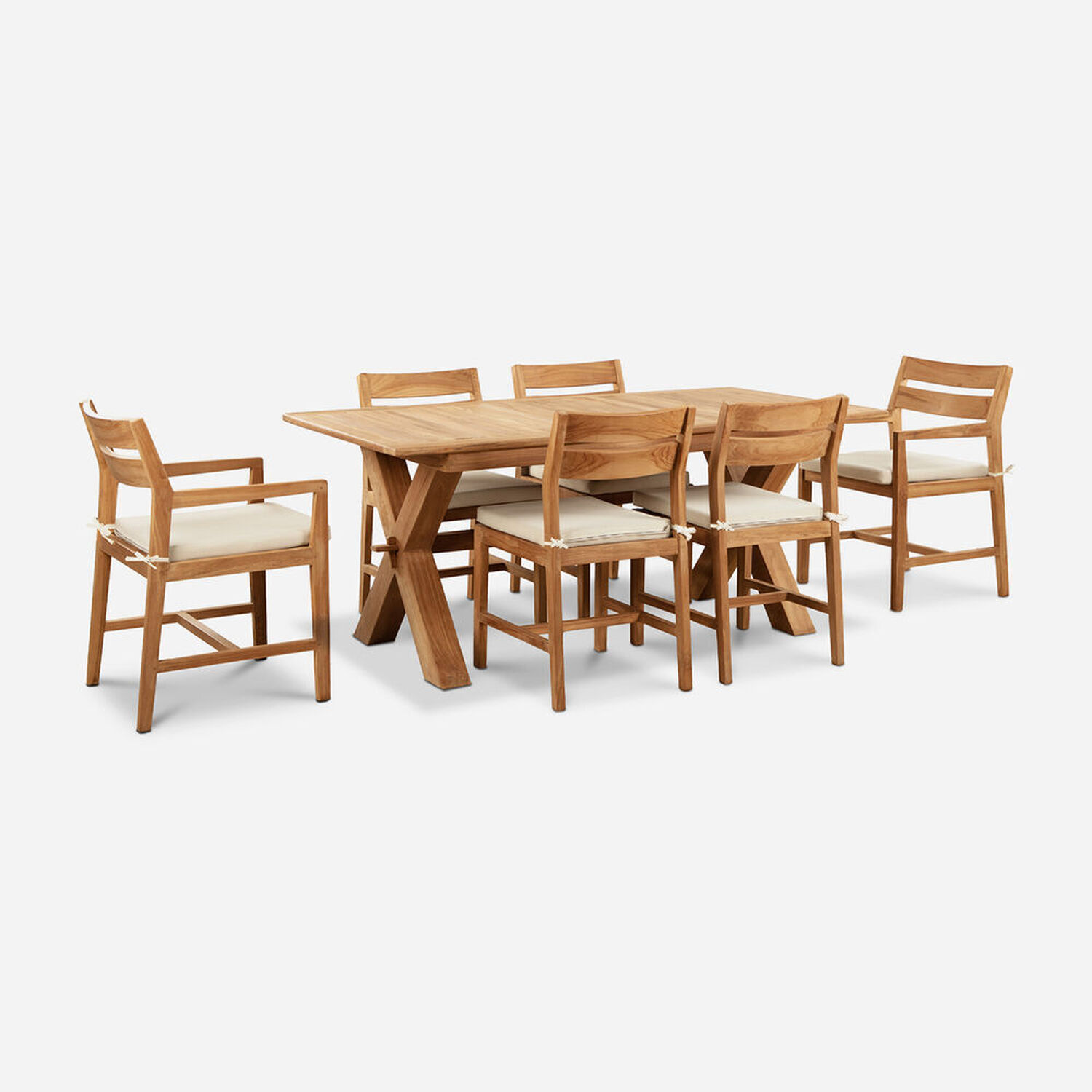 Juego de Comedor para Terraza Teka 4 Sillas 2 Sitiales Aruba
