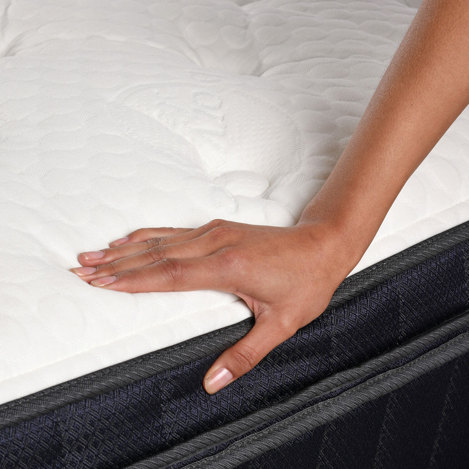 Cama Europea King Super Premium + Respaldo Mir&oacute; Mostaza