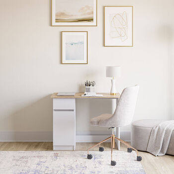 Escritorio 1 Puerta 1 Caj&oacute;n New Olmo Alpino Blanco