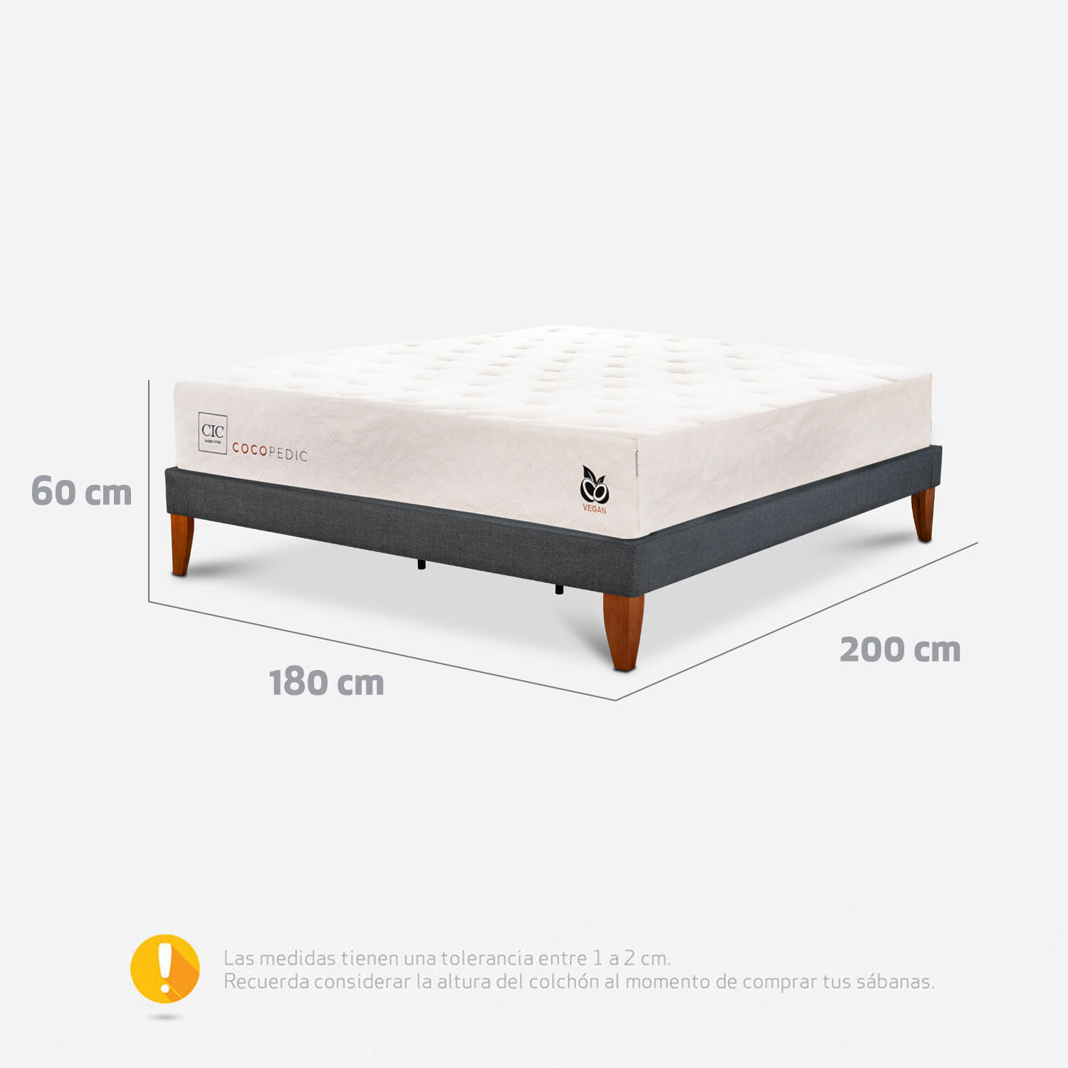 Cama Europea Box King Cocopedic