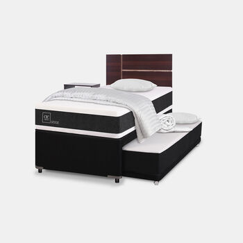 Cama Nido Diván Ortopedic + Set Enio + Almohadas + Plumón