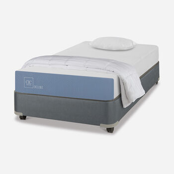 Cama Americana 1,5 Plazas Excellence + Almohada + Plum&oacute;n