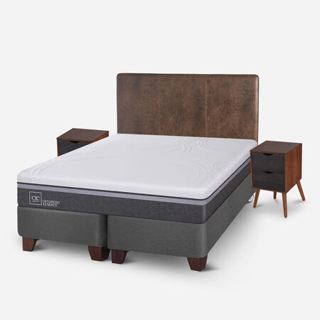 Box Spring King Ortopedic Advance + Set Baker