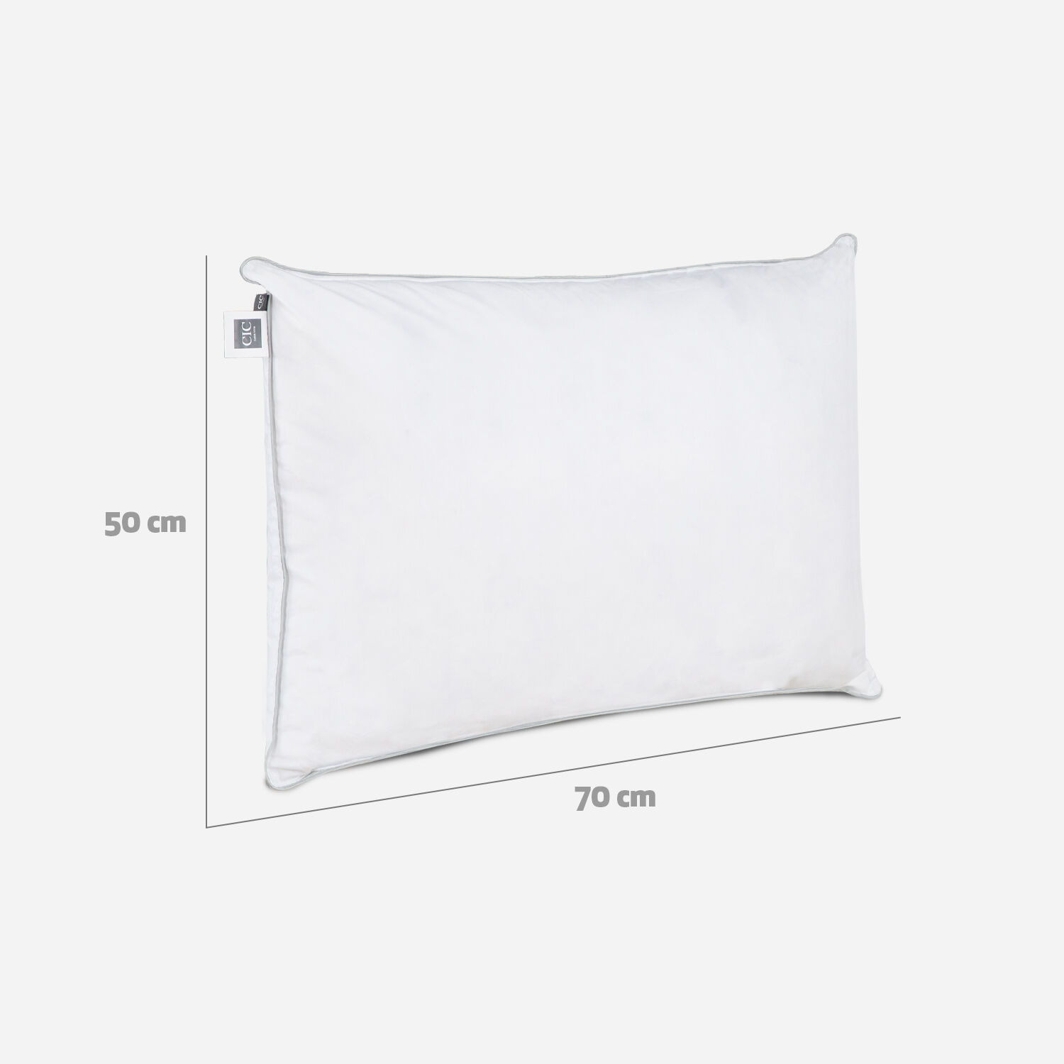 Pack 2 Almohadas 60% Pluma Cuerpo + 40% Pluma Pecho + Fibra 50X70 Cm.