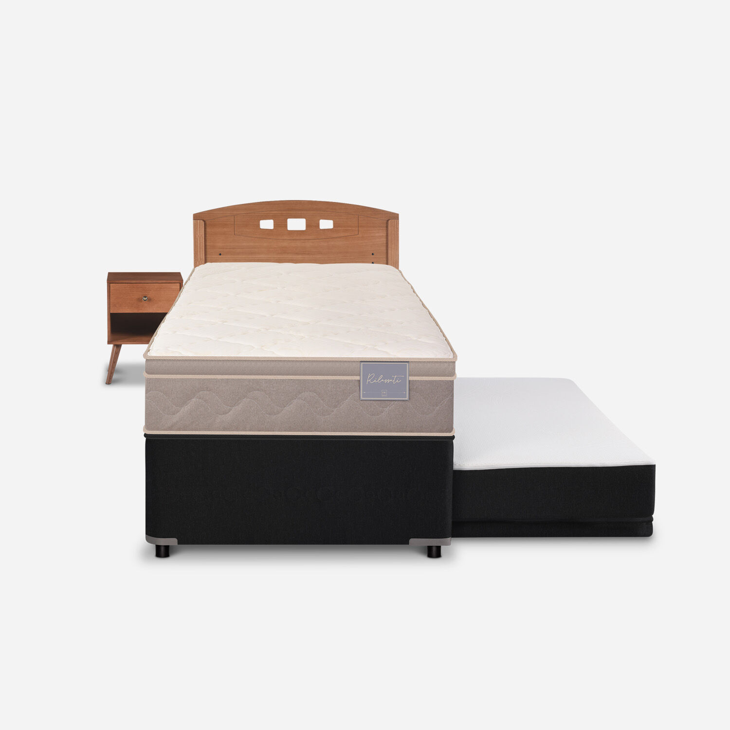 Cama Nido Div&aacute;n Rilassati + Set Gales
