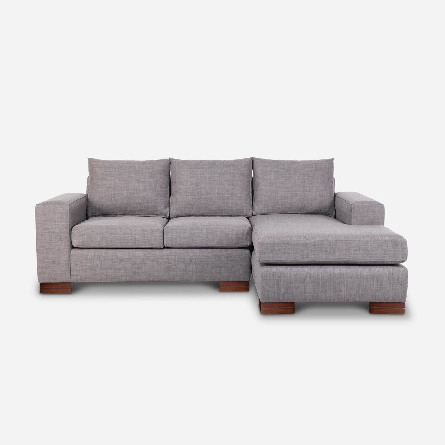 Sof&aacute; Seccional Derecho Praga Gris Claro