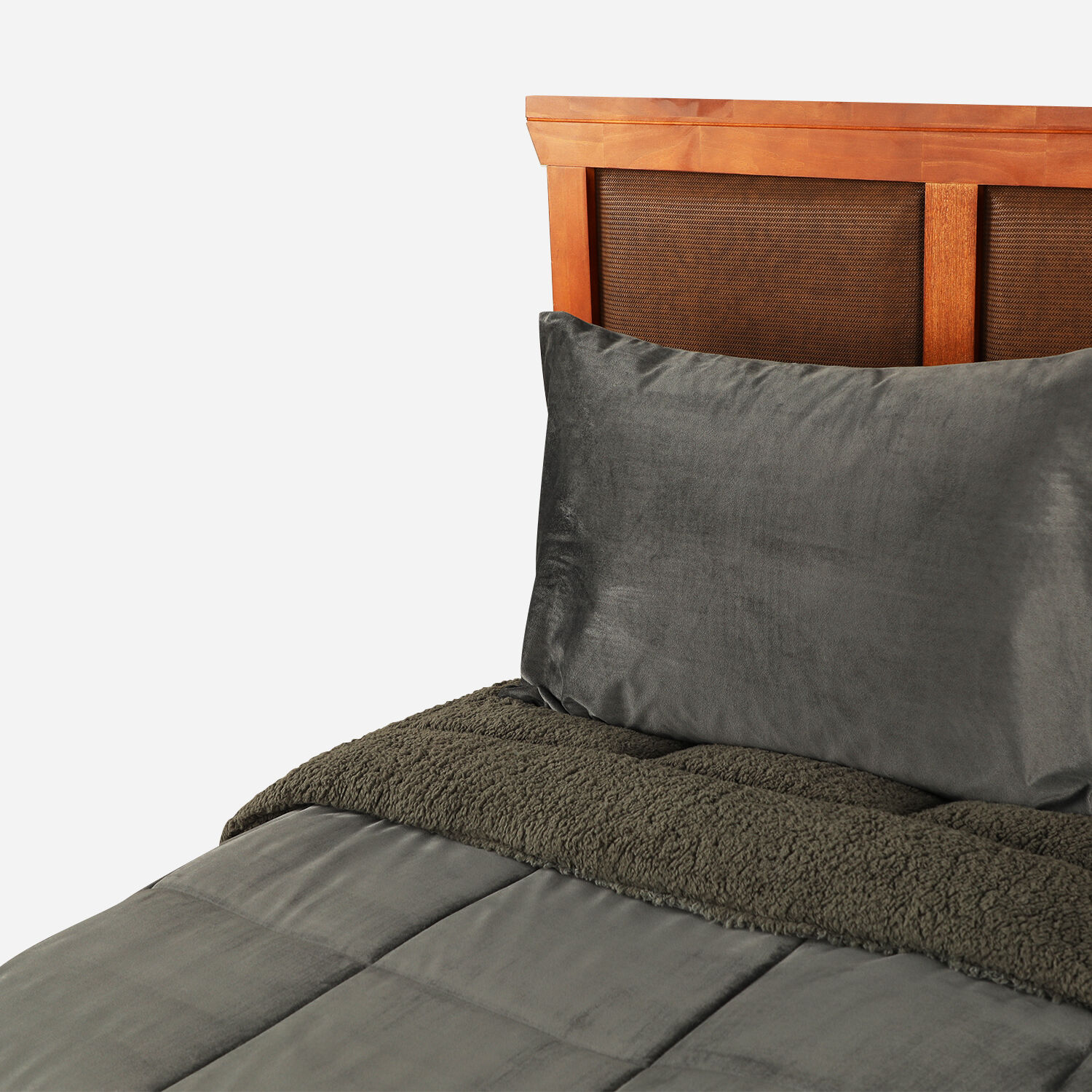 Plum&oacute;n King Sherpa Gris