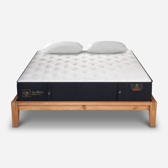 Cama Oak Premium King + Almohadas