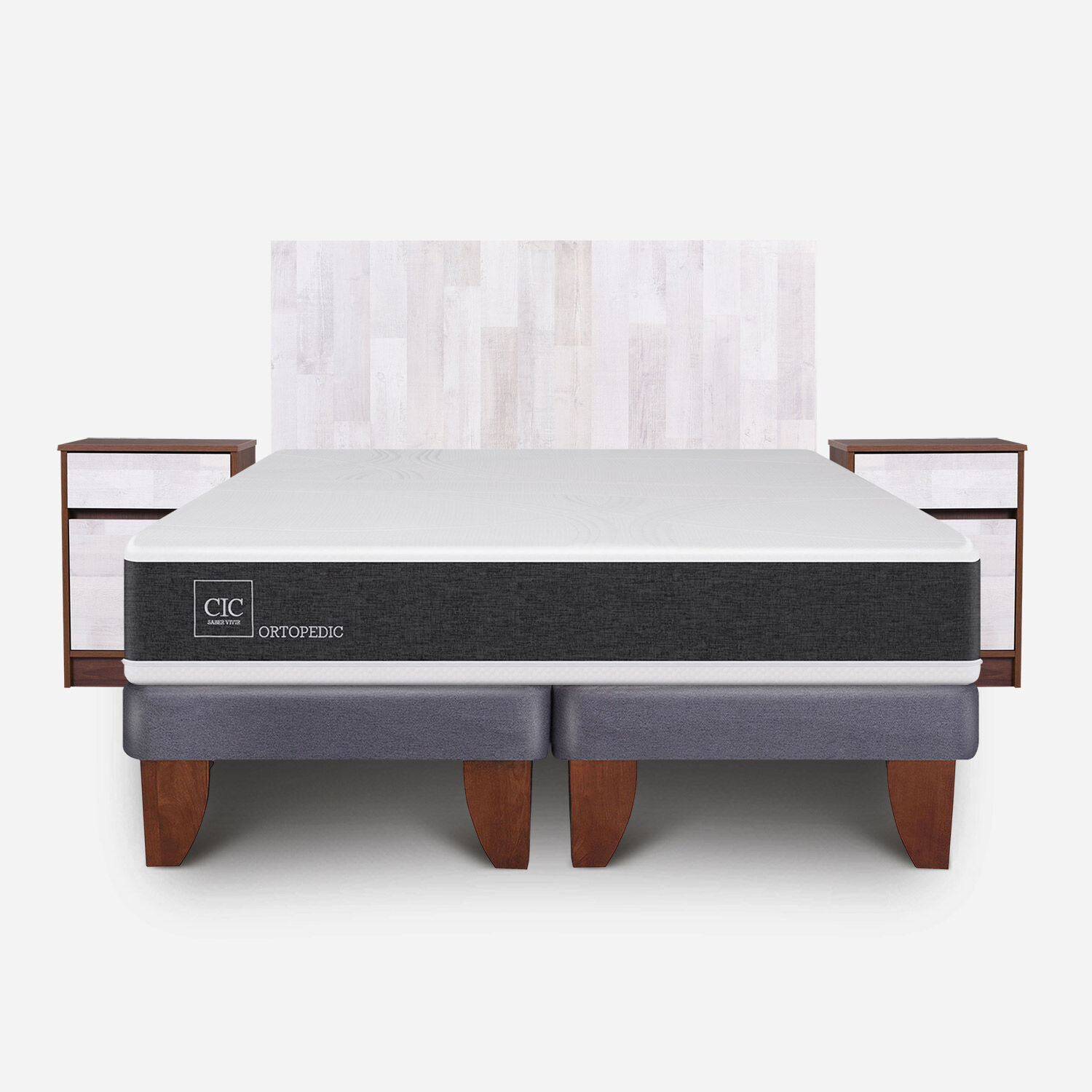 Cama Europea King Ortopedic + Set Legno