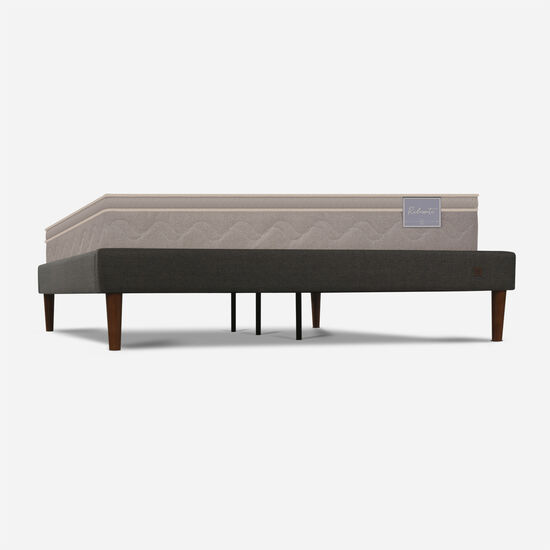 Cama Europea Curve 2 Plazas Rilassati + Set New Dublín Caramel