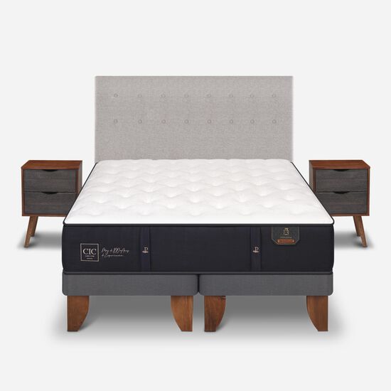 Cama Europea King Premium + Set Tigris
