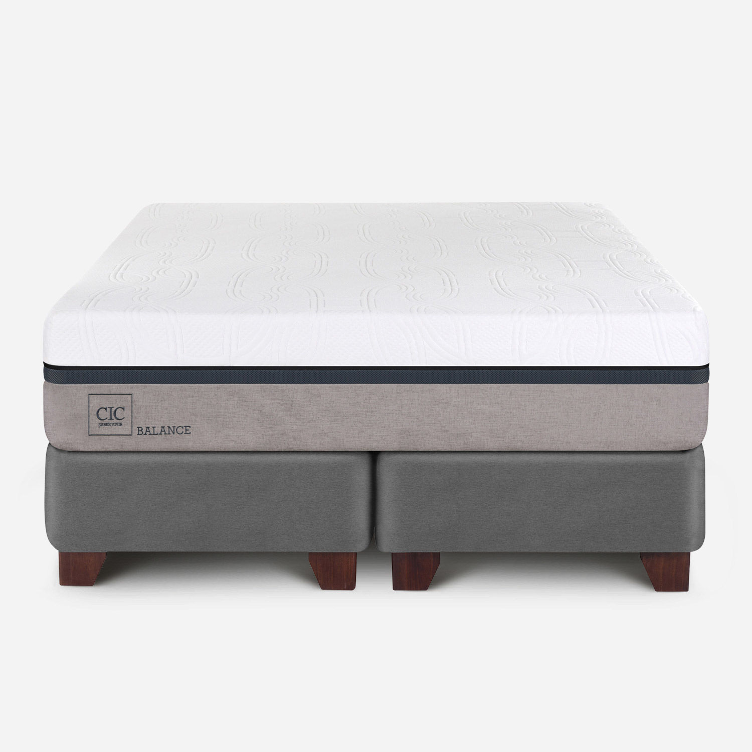 Box Spring 2 Plazas Balance Base Dividida