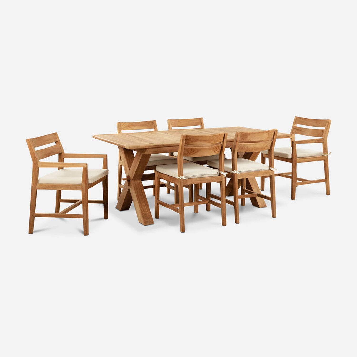 Juego de Comedor para Terraza Teka 4 Sillas 2 Sitiales Aruba