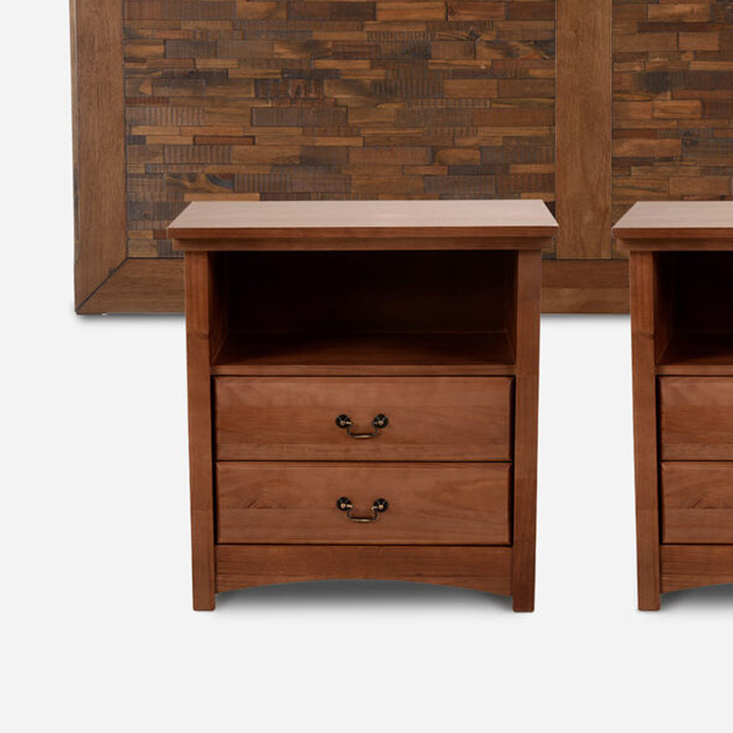 Respaldo King + Veladores Antique