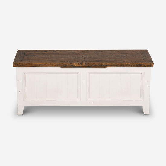 Banqueta Baúl Provenza Blanca