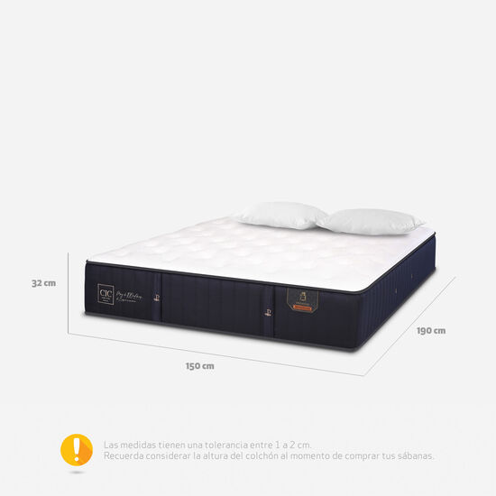 Colchón 2 Plazas Premium 150x190 + Almohadas