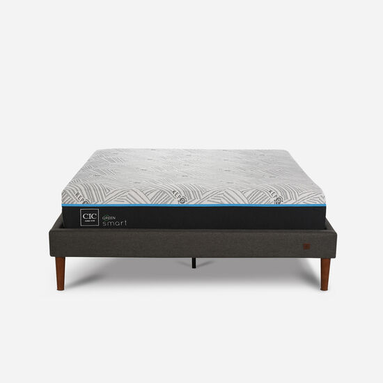 Cama Europea Curve 2 Plazas Smart Green