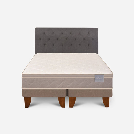 Cama Europea King Rilassati Base Dividida + Respaldo Kavery