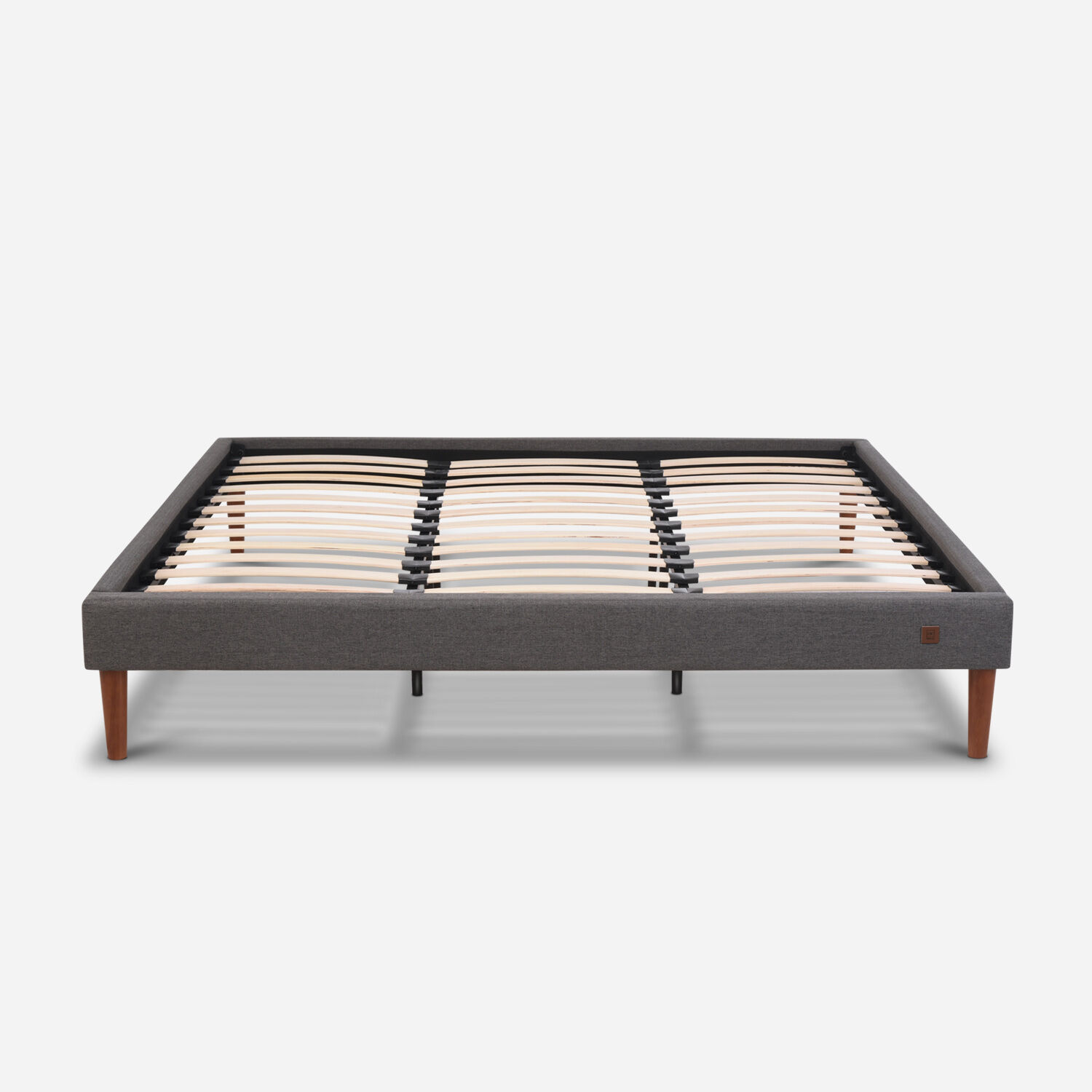 Cama Europea Curve King Rilassati Smart + Respaldo New Torino Caramel