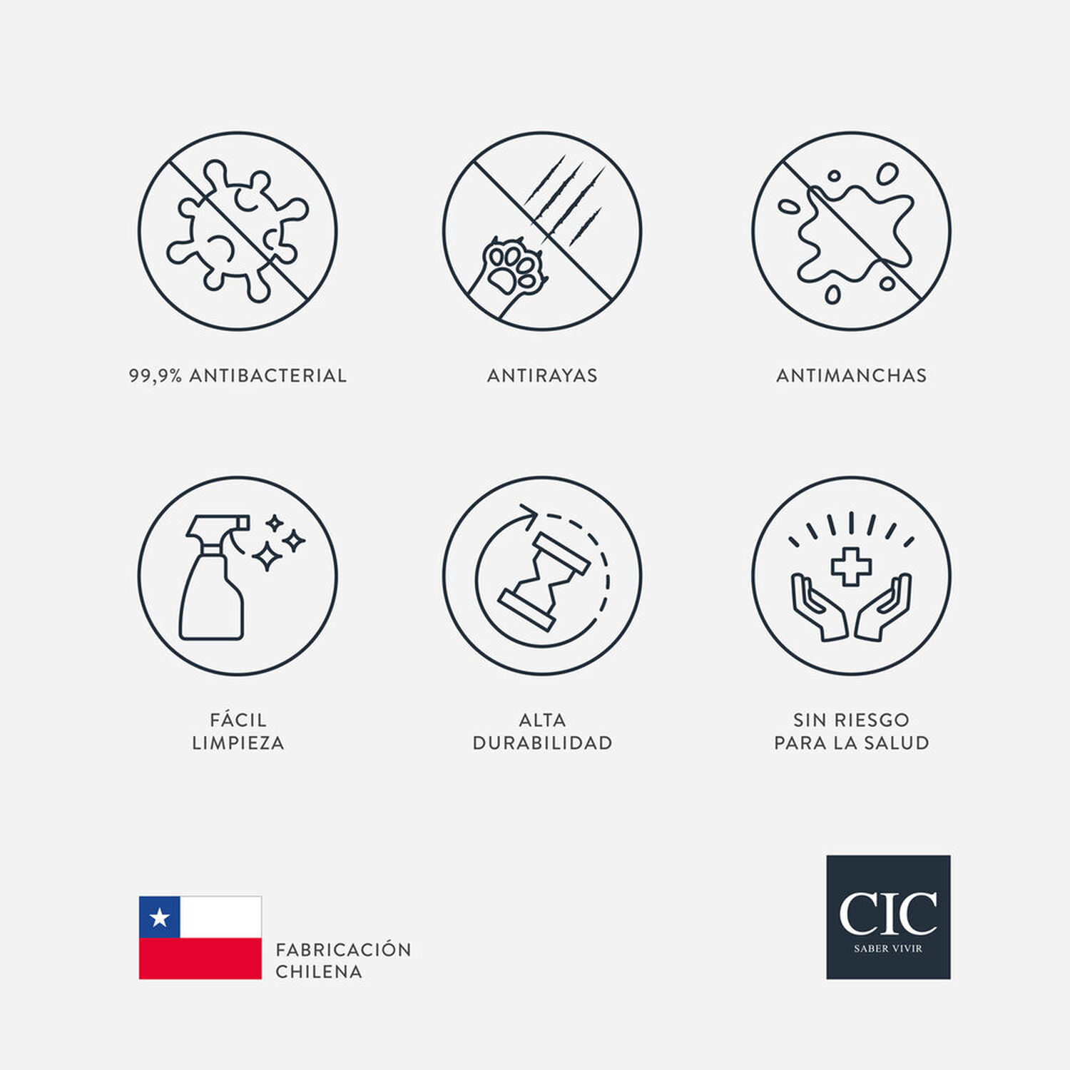 Cl&oacute;set Maipo 6 Puertas 6 Cajones Olmo Blanco