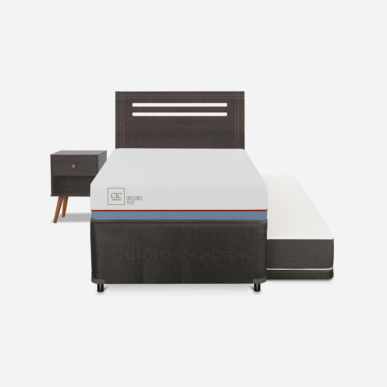 Cama Nido Diván Excellence Plus Set Múnich Gris