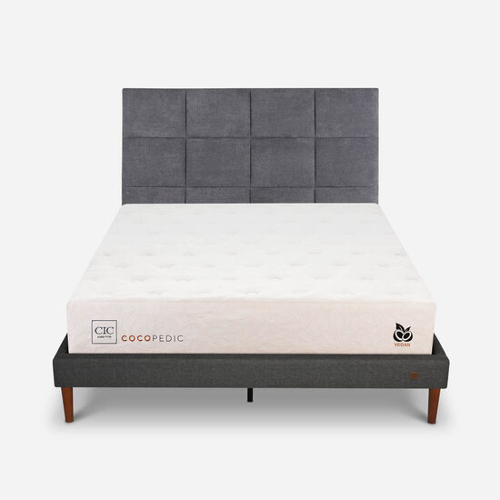 Cama Europea Curve 2 Plazas Cocopedic + Respaldo Támesis