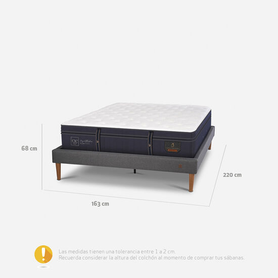 Cama Europea Curve 2 Plazas Grand Premium