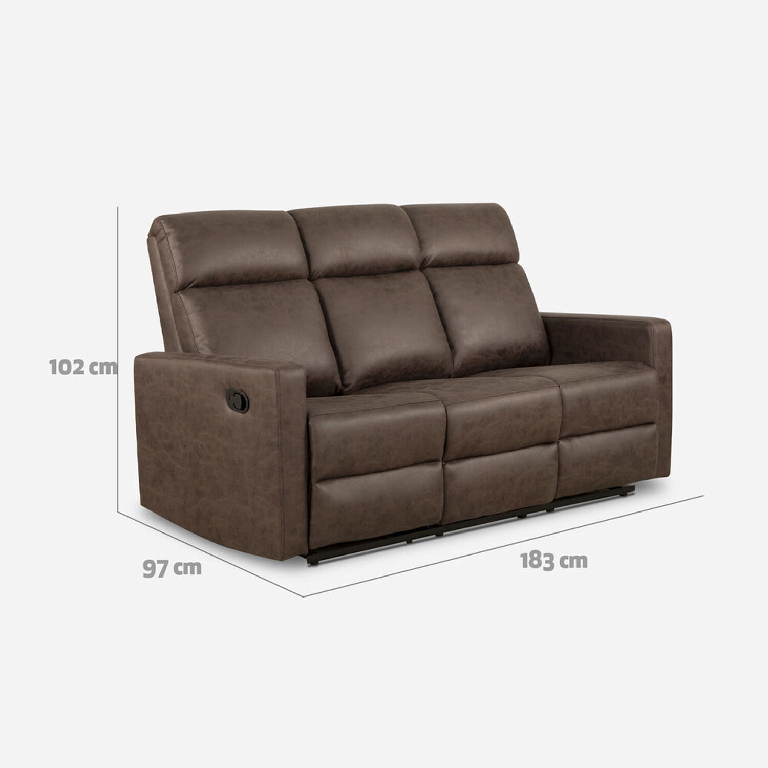 Juego reclinables Asturias 3 y 1 cuerpo x2