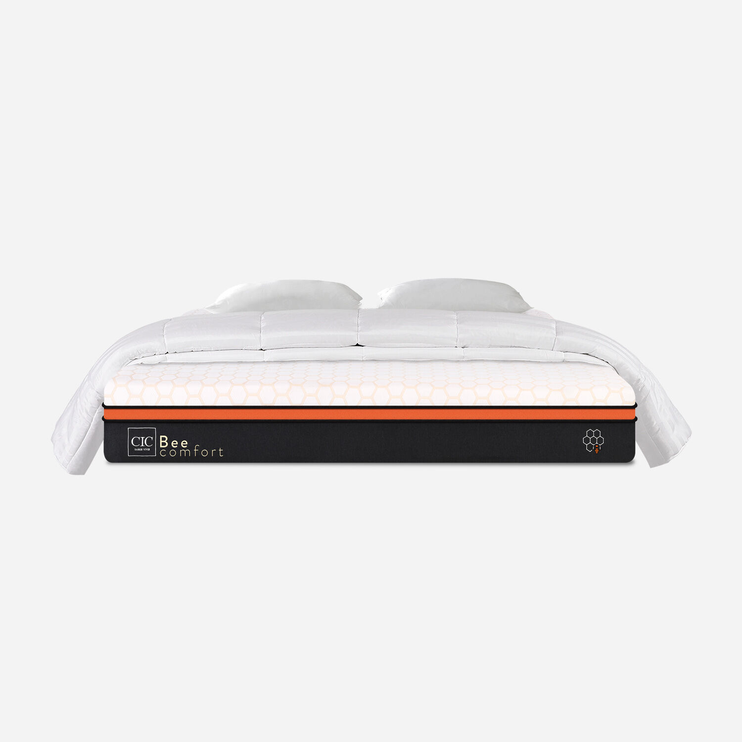 Colch&oacute;n King Bee Comfort 180x200 + Almohadas Viscoel&aacute;sticas + Plum&oacute;n