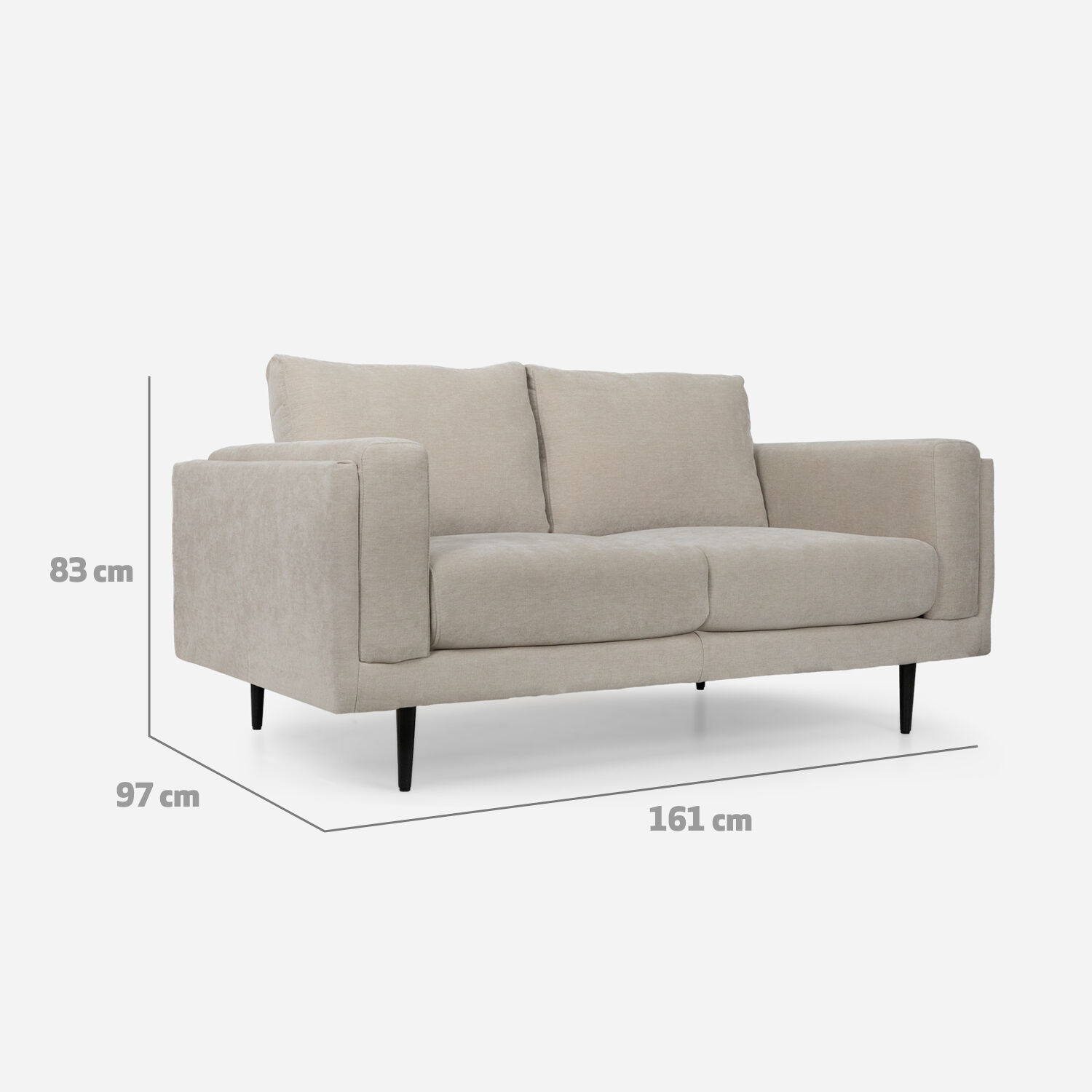 Sof&aacute; 2 Cuerpos Beige Maria