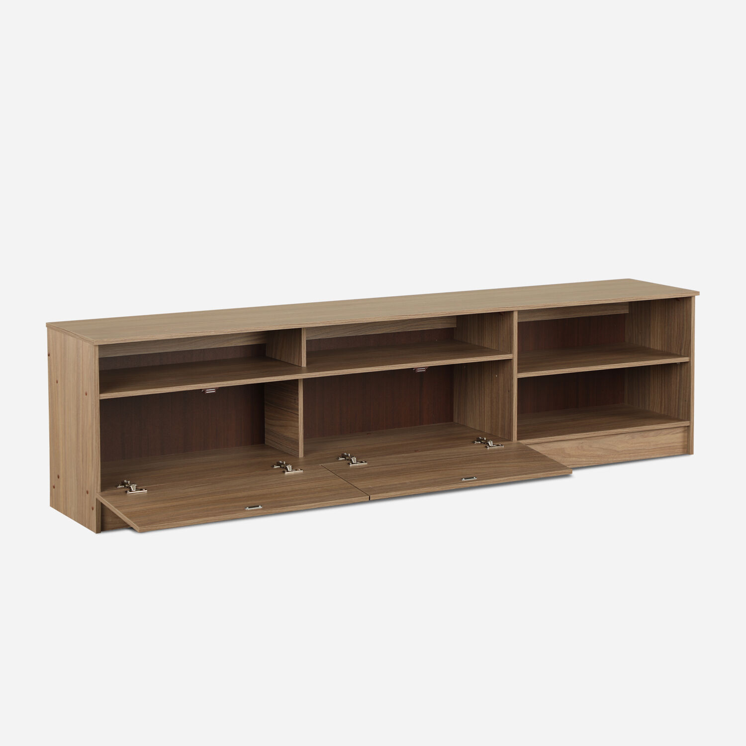 Rack Standford 2 Puertas 2 Repisas Nogal