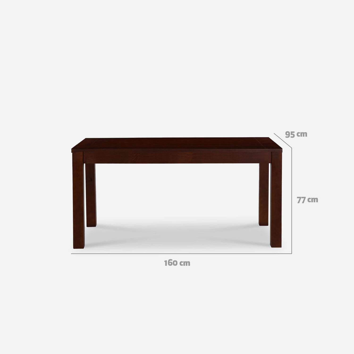 Mesa de Comedor &Ntilde;uble Chocolate