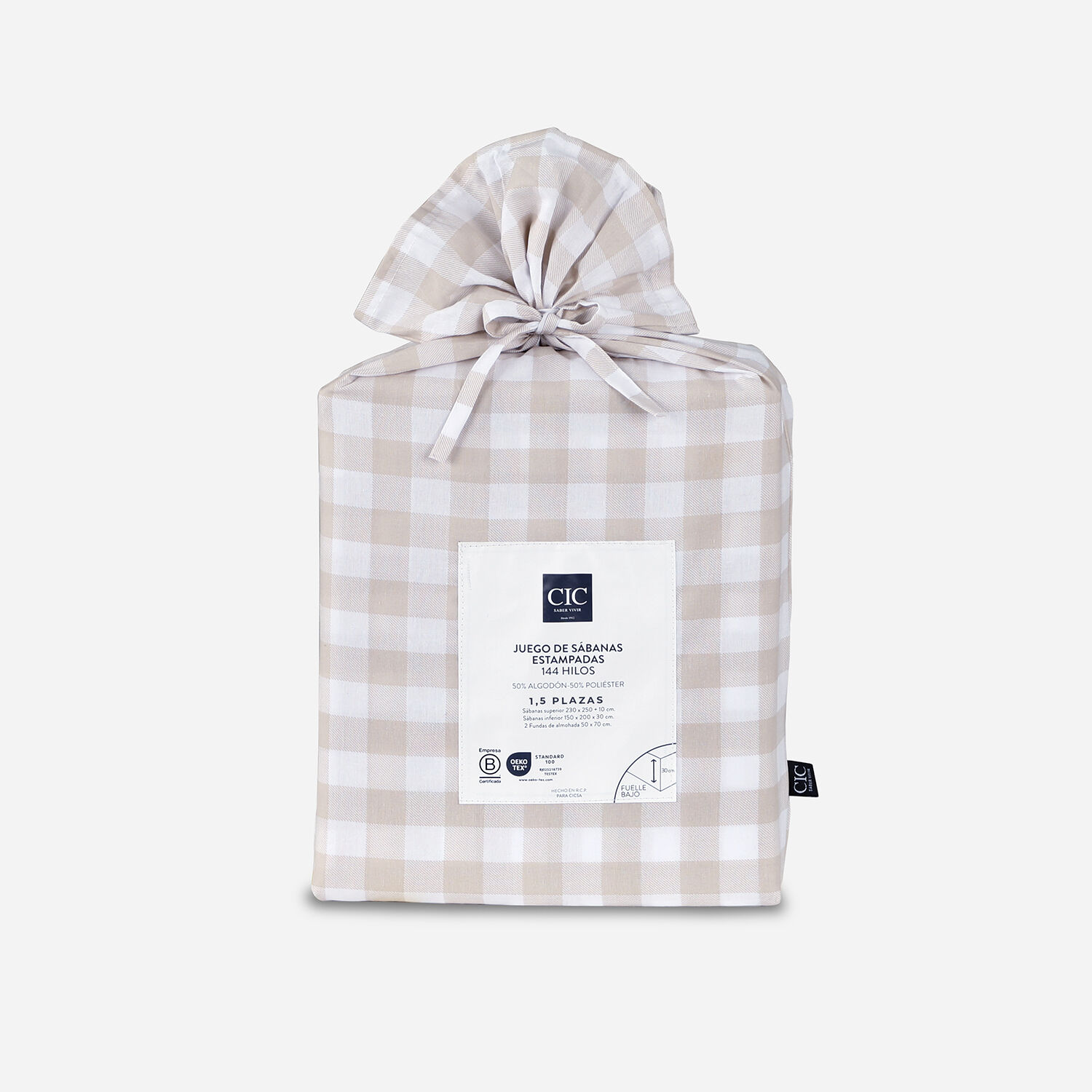 S&aacute;banas 2 Plazas 144 Hilos Lisa Jacinta