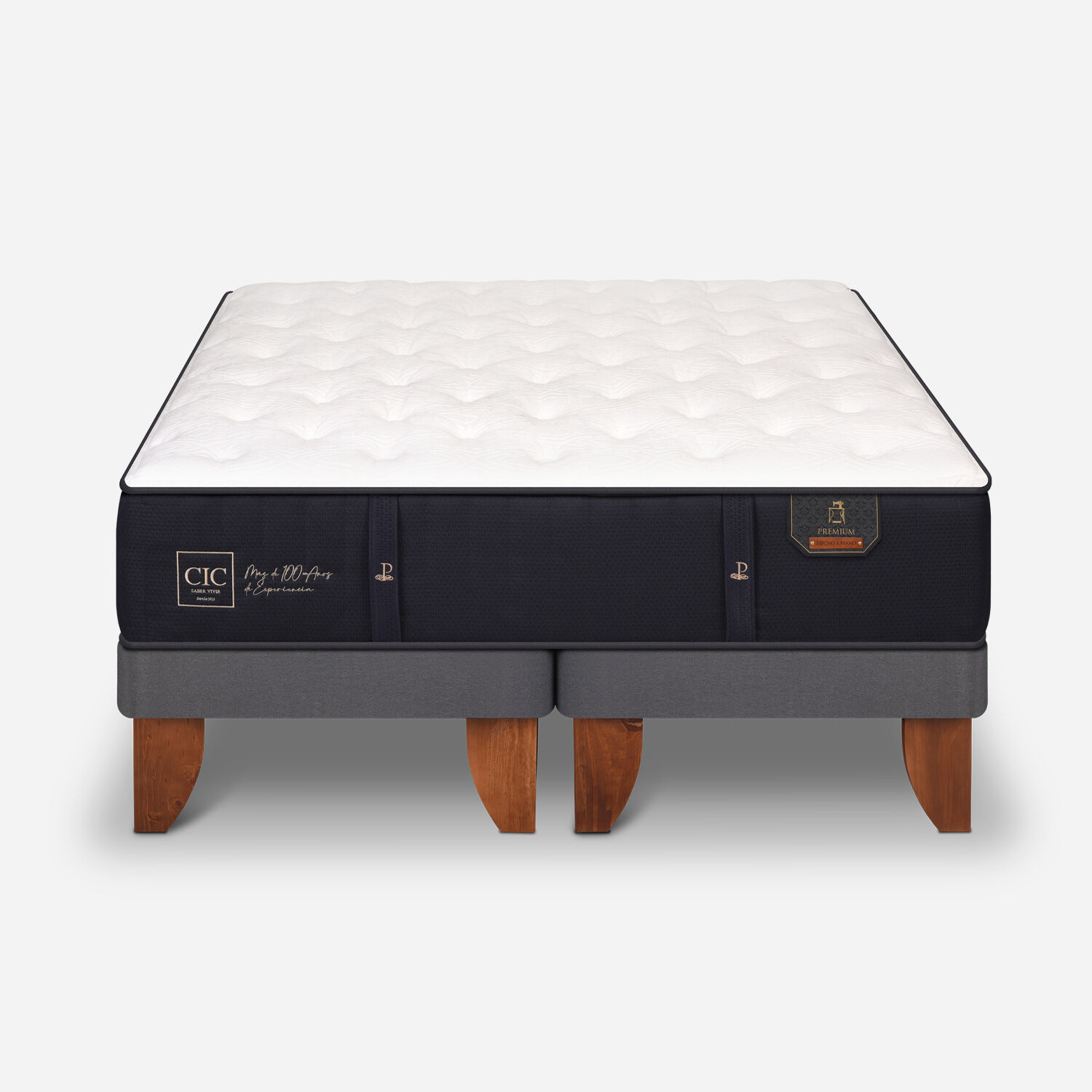 Cama Europea 2 Plazas Premium Base Dividida