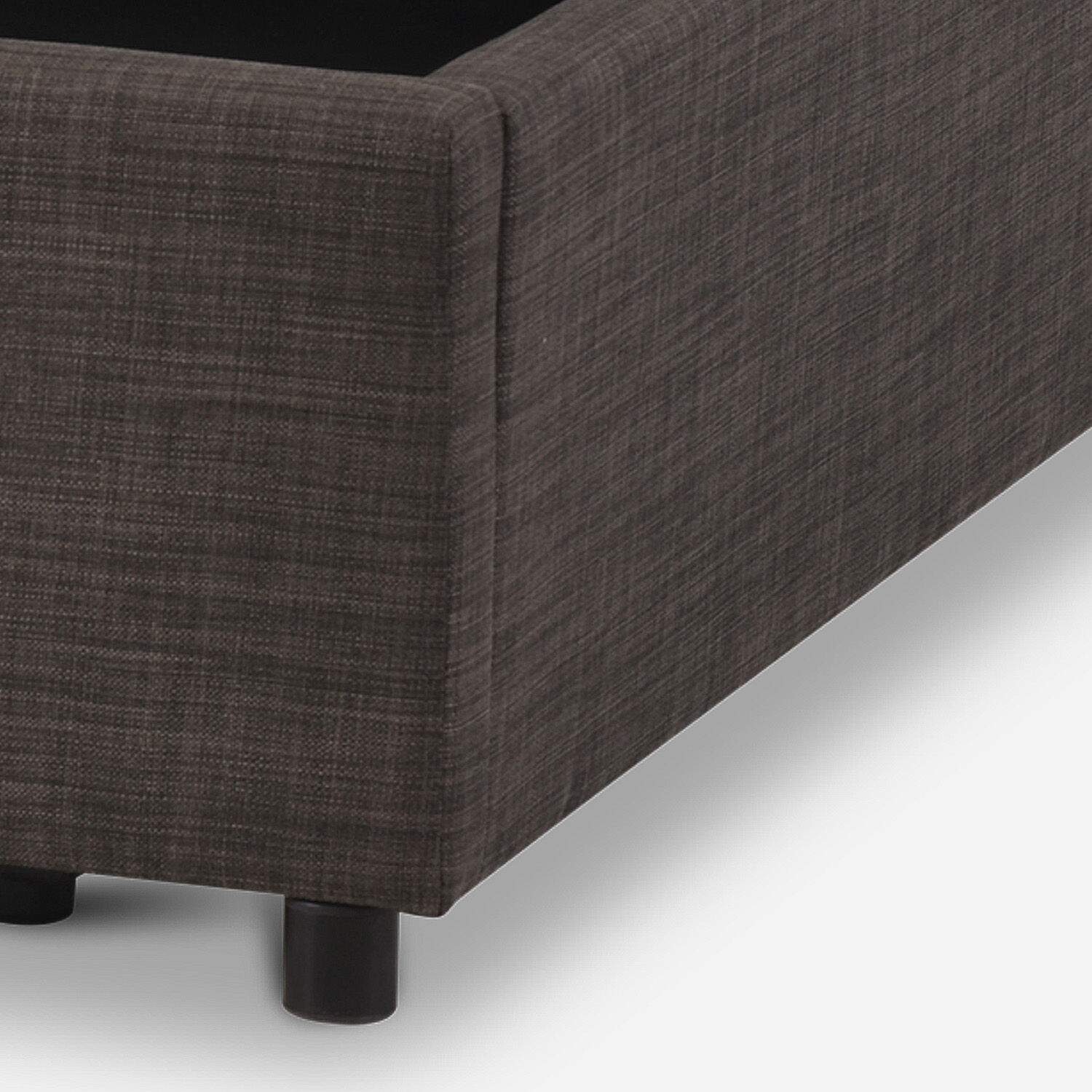 Cama Space Box 2 Plazas Ortopedic + Velador Torino Chocolate