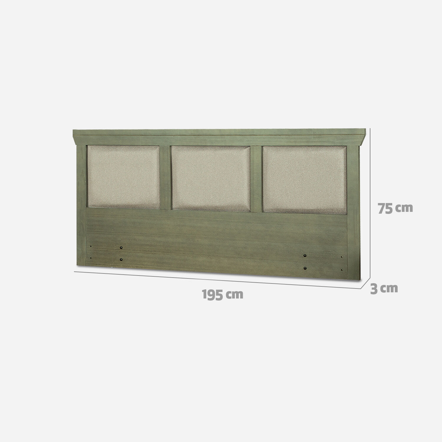 Respaldo King Torino Olivo