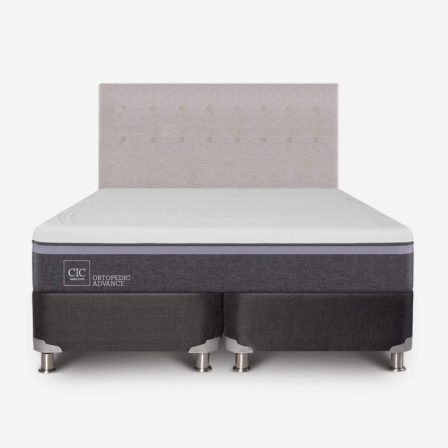 Box Spring King Ortopedic Advance 5 Zonas + Respaldo Tigris