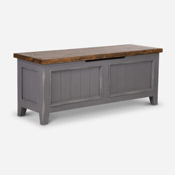 Banqueta Baúl Provenza Gris