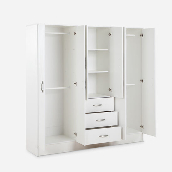 Clóset Maipo 6 Puertas 3 Cajones Blanco