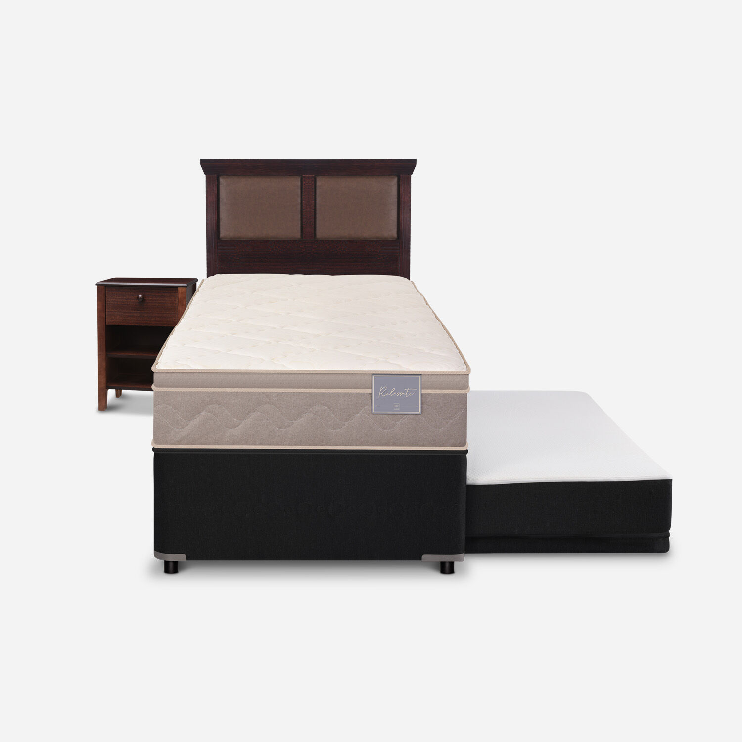 Cama Nido Div&aacute;n Rilassati + Set Torino Choc