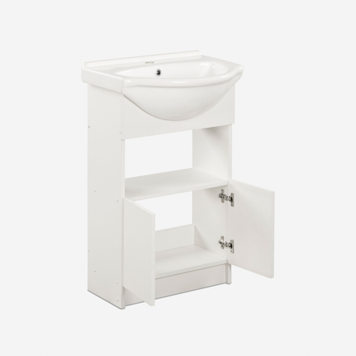 Vanitorio 2 Puertas Bajas Cannes Blanco 50 Cm.