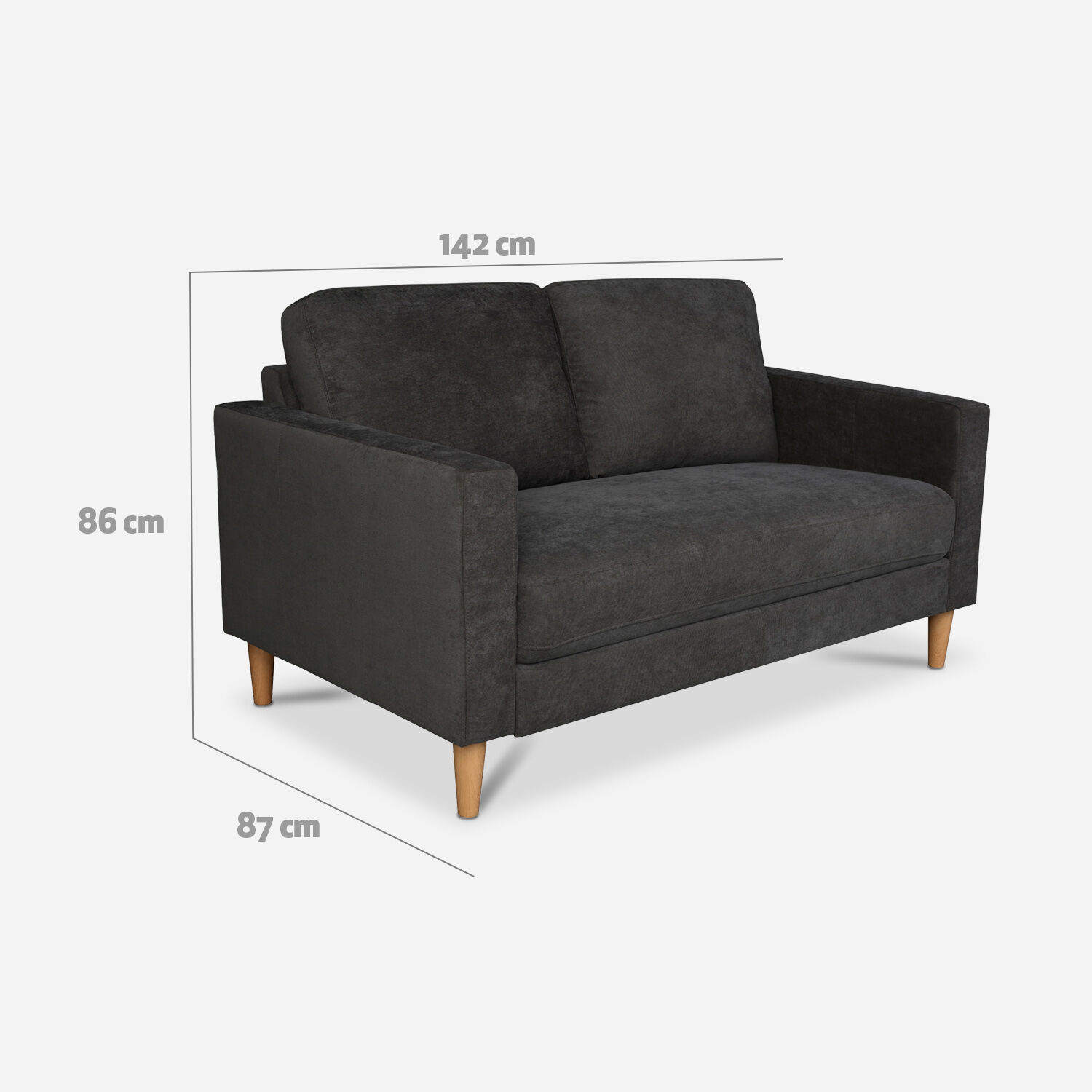 Sof&aacute; 2 Cuerpos Londres Gris