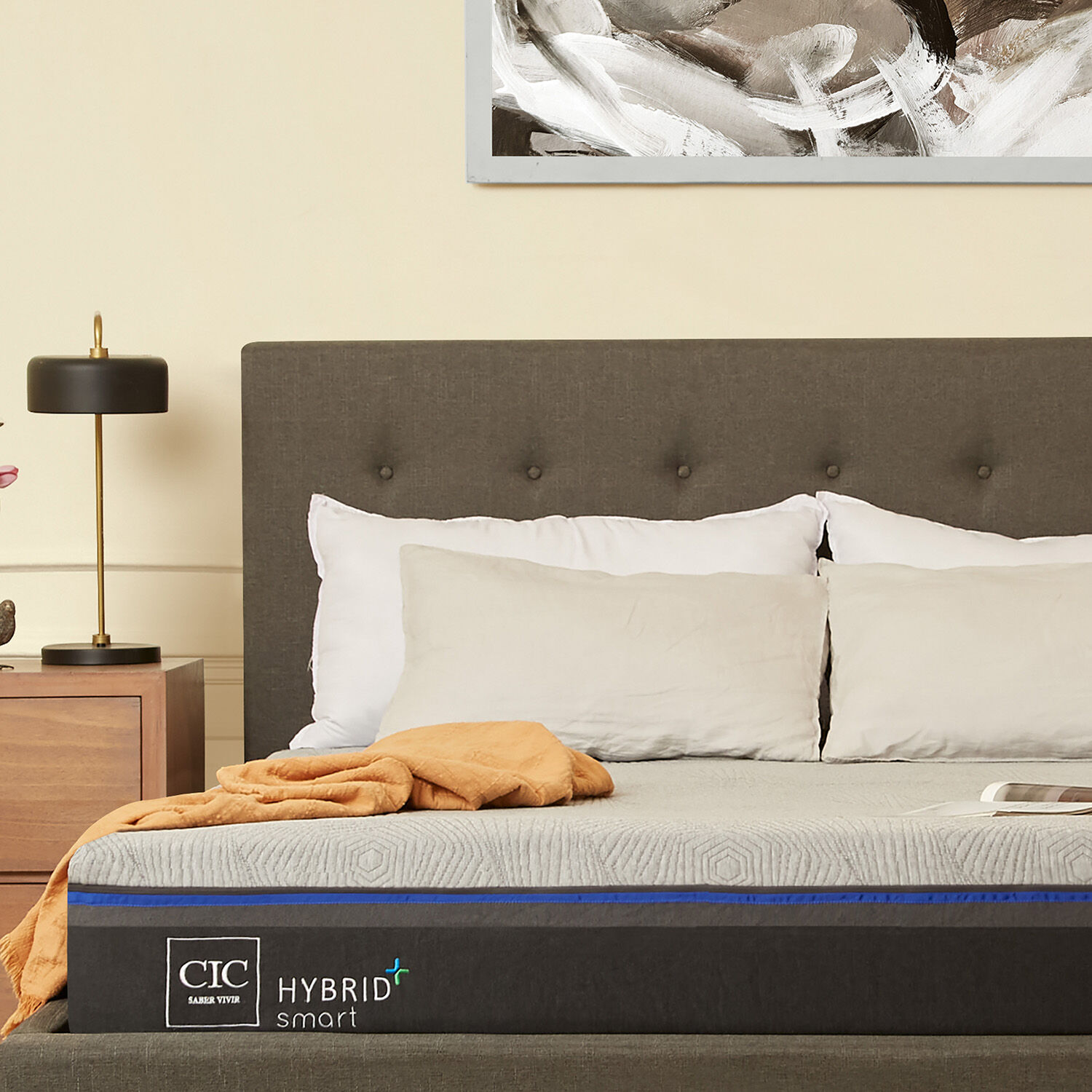 Colch&oacute;n 2 Plazas Hybrid Plus 150x200 + Almohadas Viscoel&aacute;sticas