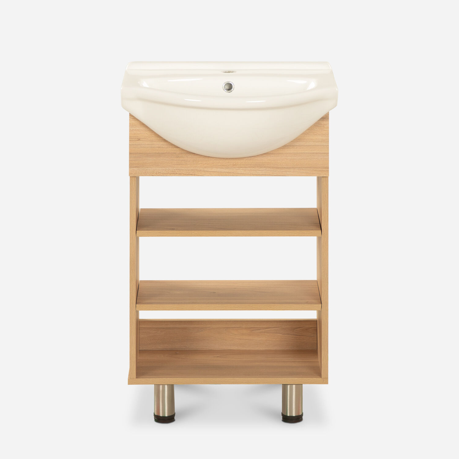 Vanitorio 2 Repisas 4 Patas Cannes Olmo 50 Cm.