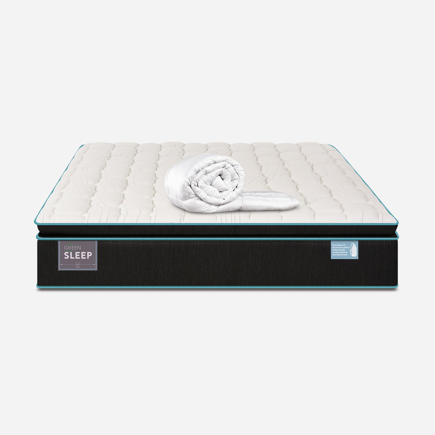 Colch&oacute;n 2 Plazas Green Sleep 150x200 + Plum&oacute;n