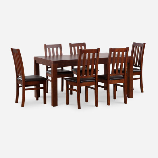 Comedor 6 Sillas Ñuble Caramelo Negro