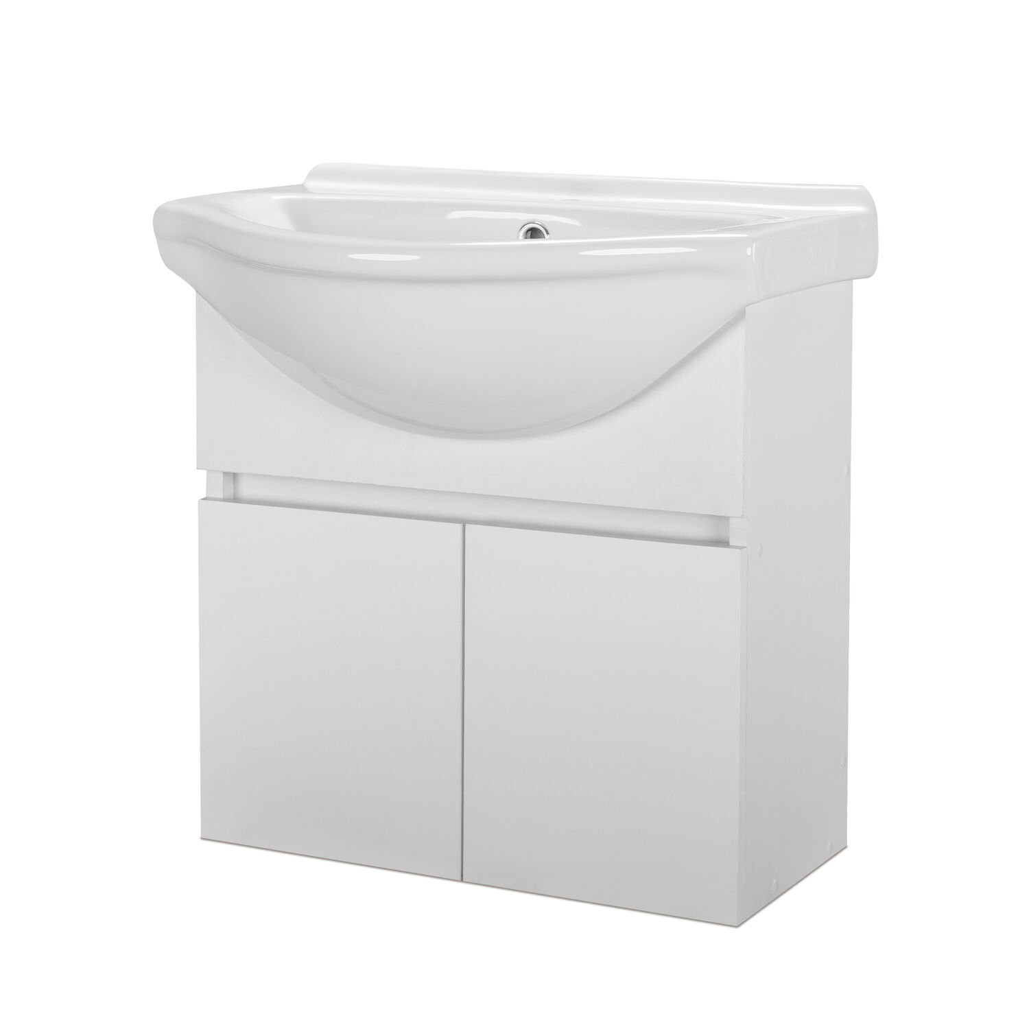 Vanitorio Cannes 2 Puertas Suspendido Blanco 