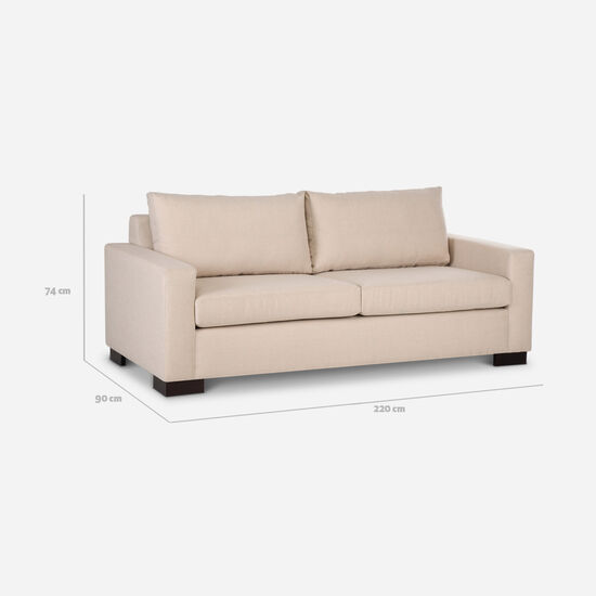 Sofá 3 Cuerpos Picasso Beige