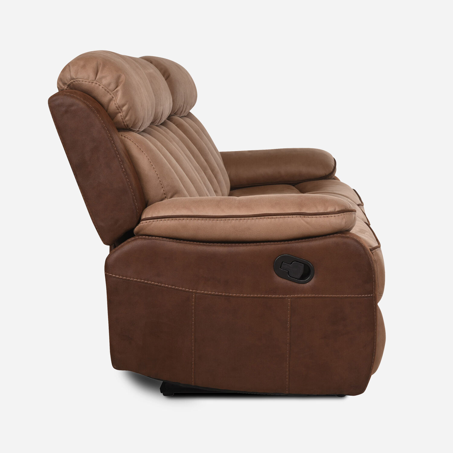 Sof&aacute; 3 Cuerpos Reclinable Moka